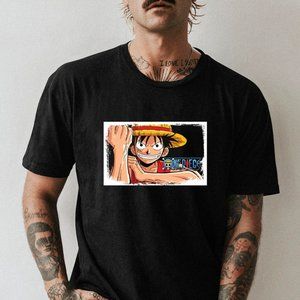 Monkey D Luffy Shirt, One Piece Black Unisex T-Shirt